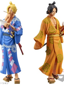 Ace & Sabo Wano ของแท้ JP แมวทอง - Magazine Figure Banpresto [โมเดลวันพีช] (2 ตัว)