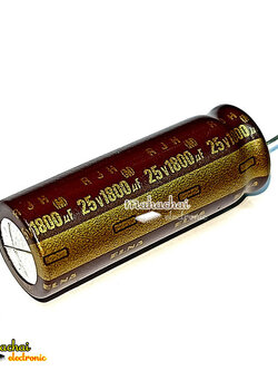 25V 1800uf ตัวเก็บประจุแบบอิเล็กโทรไลต์ 105 °