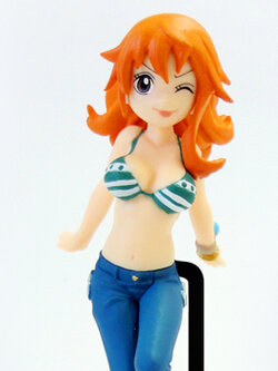Nami Extra Version ของแท้ JP แมวทอง - Half Age Characters Bandai [โมเดลวันพีช]