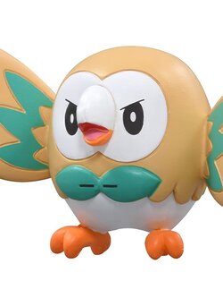 Rowlet ของแท้ JP - Monster Collection Takara Tomy [โมเดลโปเกมอน]