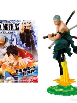 Zoro ของแท้ JP แมวทอง - Attack Motions Bandai [โมเดลวันพีช]