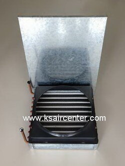 รังผึ้ง คอยล์ร้อน ตู้แช่ อลูมิเนียม แบบ 2 แถว