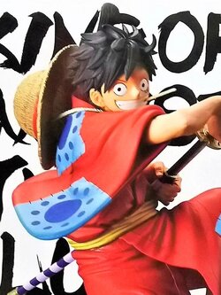 Luffy Wano ของแท้ JP แมวทอง - King of Artist Banpresto [โมเดลวันพีช]