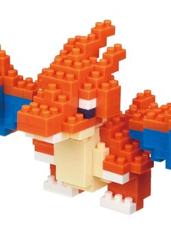 Mega Charizard Y (แบบประกอบ) ของแท้ JP - Nanoblock Kawada [เลโก้โปเกมอน]