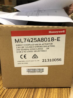 หัวขับวาล์ว (คอนโทรลวาล์ว) HONEYWELL รุ่น ML7425A8018-E (รหัสสินค้า 032047)