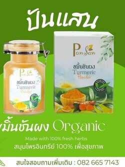 ผงขมิ้นชันอินทรีย์ Tumeric Powder Organic