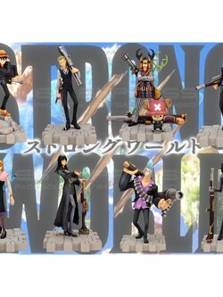 Straw Hat Pirates Strong World Set ของแท้ JP แมวทอง - Ichiban Kuji Banpresto [โมเดลวันพีช] (9 ตัว)