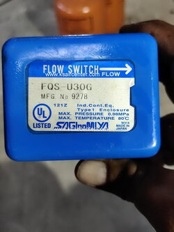FLOW SWITCH (โฟลว์สวิทช์) SAGINOMIYA