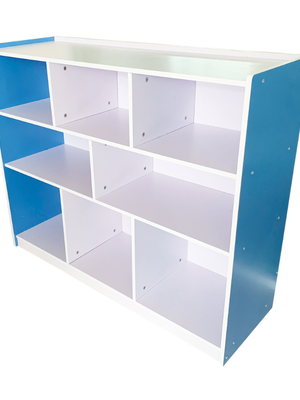 ชั้นวางของไม้ 8 ช่อง เฟอร์นิเจอร์เด็ก ชั้นวางของไม้ ตู้ไม้ ชั้นไม้ เฟอร์นิเจอร์ไม้ ขนาด 35x115x95 ซม.