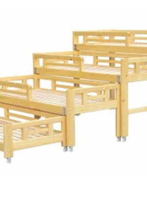 ชั้นวางรูปแบบเตียงดึงได้ ,เฟอร์นิเจอร์เด็ก ,ชั้นวางของไม้,ตู้ไม้, ชั้นวางของเด็ก, โรงเรียนอนุบาล, เนอสเซอรี่, ห้องเด็กเล่น, kidszone สินค้าสั่งนำเข้า ขนาด 65x150x100 ซม.