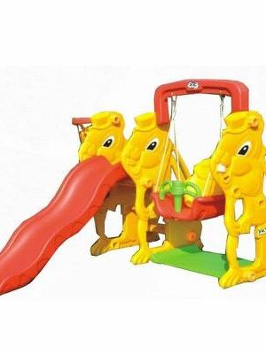 เครื่องเล่นสนามรวมพลังกระต่ายพาชู๊ต ของเล่นสนาม,ของเล่นเด็ก,สไลเดอร์, ชิงช้า พร้อมส่ง ขนาด166x173x125ซม.