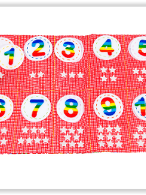 1574 กระเป๋าผ้าสอนสนุก ชุด ตัวเลขพาเพลิน ของเล่นเสริมพัฒนาการ ,ของเล่นเสริมทักษะ,ของเล่นเด็ก, สื่อการสอนอนุบาล