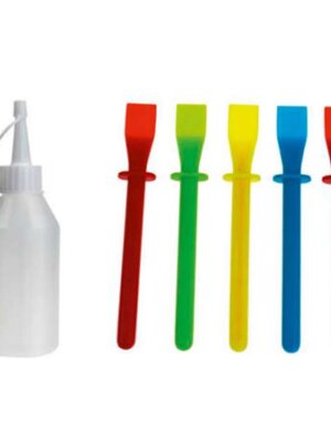 ชุดแท่งเกลี่ยสี 5 ชิ้น และขวดใส่สี 20 ขวด, ของเล่นเสริมพัฒนาการ ,ของเล่นเสริมทักษะ,ของเล่นเด็ก, สื่อการสอนอนุบาล