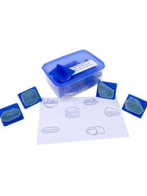 ชุดตรายางอาหาร 16 ชิ้น (คละไซส์), ตรายาง ,ตราปั๊ม ,สื่อการสอน, พร้อมส่ง