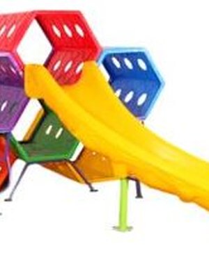 เครื่องเล่นเด็ก ชุดอุโมงค์รังผึ้งพร้อมสไลเดอร์ ,อุโมงค์ ,ท่อลอด,กระดานลื่น,สไลเดอร์, เตรื่องเล่นสนามกลางแจ้ง ในร่ม,ขนาด 200x320x170 ซม.