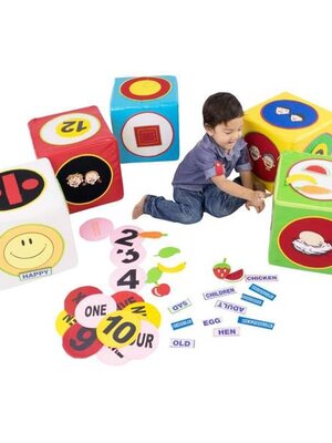 ลูกเต๋าจัมโบ้เรียนรู้คณิตศาสตร์ 5 ลูก, ของเล่น, ของเล่นเสริมพัฒนาการ, ของเล่นเด็กอนุบาล