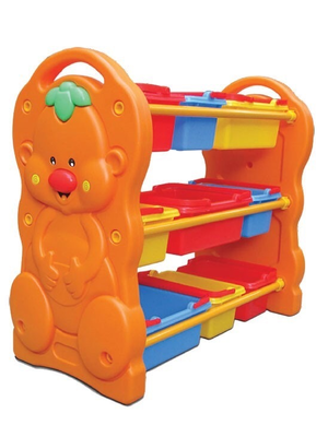 ชั้นวางของตัวตลก 9 ถาด,ชั้นวางพลาสติก3ชั้น,เฟอร์นิเจอร์เด็ก,ชั้นใส่ของล่น ขนาด 42*89*79 ซม.