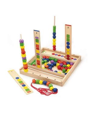 ลูกปัดหลากสีพาเพลิน ,ของเล่นเสริมพัฒนาการ, ของเล่นเด็กอนุบาล, สื่อการสอนเด็กอนุบาล, พร้อมส่ง