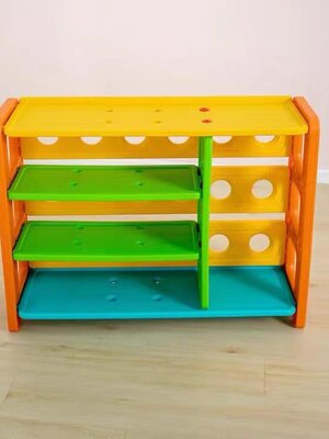 ชั้นวางของ5ชั้น ชั้นวางหนังสือแบบC พลาสติกหนา ,เฟอร์นิเจอร์เด็ก, ชั้นวางของพลาสติก พร้อมส่ง ขนาด : 33x109x80 ซม.