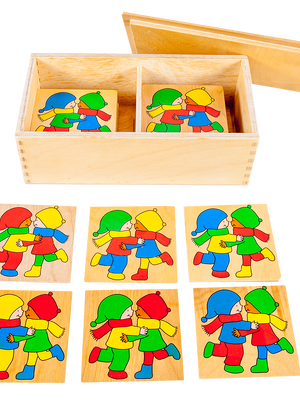 เกมตุ๊กตาจับคู่สี , ของเล่นไม้, ของเล่นเสริมพัฒนาการ, ของเล่น,สื่อการสอนปฐมวัย