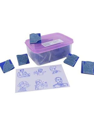 ชุดตรายางบุคคลสำคัญ และอาชีพในฝัน 25 ชิ้น, ตรายาง ,ตราปั๊ม ,สื่อการสอน, พร้อมส่ง