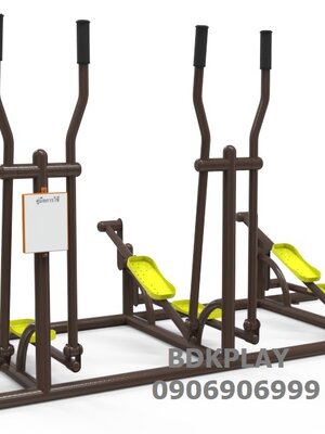 เครื่องบริหารแขน-ขา-สะโพก-หัวไหล่ (แบบโยกวิ่งสลับเท้า 3 ชุด) เครื่องออกกำลังกาย, กลางแจ้ง, ลานกีฬา, อเนกประสงค์, สนามกีฬา