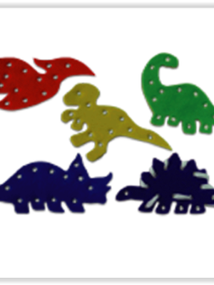 1374 ชุดร้อยเชือก ไดโนเสาร์ ของเล่นเสริมพัฒนาการ ,ของเล่นเสริมทักษะ,ของเล่นเด็ก, สื่อการสอนอนุบาล