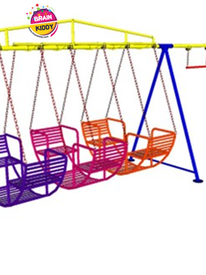 เครื่องเล่นสนามกลางแจ้ง เหล็ก ชุดชิงช้ากระเช้า 3 ที่นั่ง พร้อมห่วงโหน ปรับแบบใหม่ตามมาตรฐาน มอก. ชิงช้ากระเช้า ชิงช้านั่งเล่น Outdoor Playground, ราคาโรงงาน สินค้าสั่งผลิต 10-20 วัน