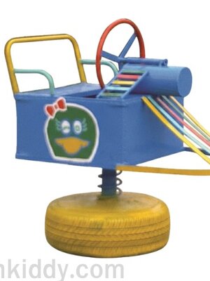 สปริงโยกรถ, รถโยกเหล็ก เครื่องเล่นสนามกลางแจ้ง , เครื่องเล่นสนามแบบเหล็ก,ผลิตในไทย OutdoorPlayground, ราคาโรงงาน ขนาด 45x70x70 ซม.