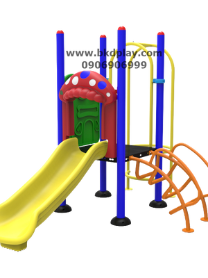ชุดหอสไลด์-ปีนป่ายอนุบาล -4 เครื่องเล่นสนามเหล็ก เครื่องเล่นสนามกลางแจ้ง ของเล่น สั่งทำ 10-20 วัน