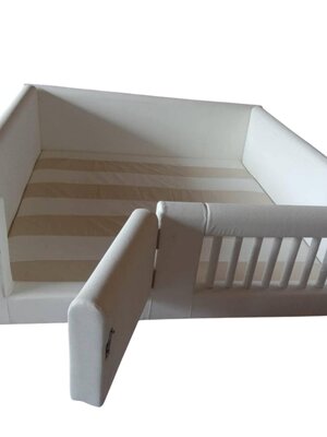 คอกกั้น มีประตู ชุดA, คอกกั้นเด็ก,เตียงเด็ก,เบาะหนังนุ่มนิ่ม softplay, indoor playground kidszone ,สวนสนุกในร่ม ,รับสั่งทำบ่อบอล เตียงเด็กตามขนาด ขนาด 3,5,6x6.5 ฟุต