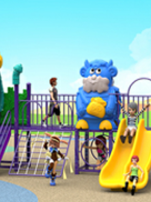 เครื่องเล่นสนาม ชุด นกฮูกกับฐานลับ 3 สถานี , กระดานลื่น,สนามเด็กเล่น ,สไลเดอร์,ของเล่นเสริมพัฒนาการ,เครื่องเล่นสนามกลางแจ้ง, playground,พร้อมส่ง