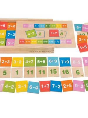 เกมจับคู่บวกลบเลข (81 ชิ้น) ,ของเล่นไม้ ,จับคู่,บวกลบเลข,ของเล่นเสริมทักษะการเรียนรู้, ของเล่นเสริมพัฒนาการเด็กอนุบาล, สื่อการสอนปฐมวัย, พร้อมส่ง