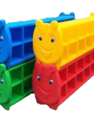 ชั้นวางรองเท้าหนอน,ชั้นวางของเด็ก,เฟอร์นิเจอร์เด็ก,ชั้นวาง ขนาด 25x120x38 ซม.