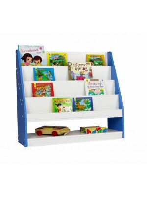 ชั้นคุณวางหนังสือ 4 ชั้น ชั้นล่างโล่ง,ชั้นวาง ,ชั้นวางหนังสือ , เฟอร์นิเจอร์เด็ก, สำหรับโรงเรียน ศูนย์พัฒนาเด็กเล็ก ขนาด: 30 x 90 x 80 ซม.