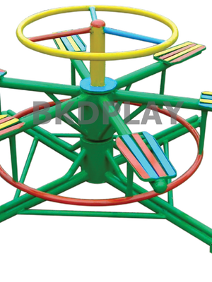 กระดานหมุน 6 ที่, เครื่องเล่นสนามกลางแจ้ง , เครื่องเล่นสนามแบบเหล็ก, ม้าหมุน, OutdoorPlayground, ราคาโรงงาน