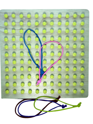 กระดานตะปู (พลาสติก) , ของเล่นเสริมพัฒนาการ, ของเล่นเด็กอนุบาล, สื่อการสอนเด็กอนุบาล