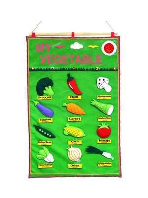 แผงการเรียนรู้ผักแสนอร่อย สื่อการสอนอนุบาล,ปฐมวัย,ของเล่นเสริมพัฒนาการ, ของเล่นเสริมทักษะ