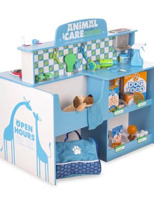 ชุดเคาท์เตอร์คลีนิครักษาสัตว์,ของเล่นอาบน้ำและตัดขน,ของเล่นจำลองโรงพยาบาลสัตว์,Animal Care Activity Center Vet,ของเล่นบทบาทสมมติ,ของเล่นเสริมพัฒนาการ,สื่อการสอนอนุบาลพร้อมส่ง