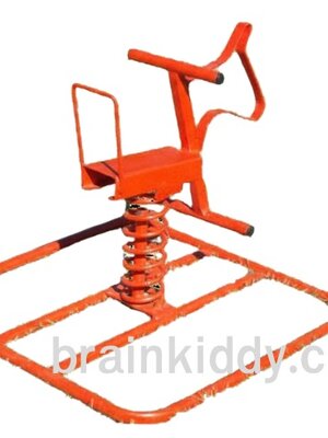 สปริงโยกม้า, เครื่องเล่นสนามกลางแจ้ง , เครื่องเล่นสนามแบบเหล็ก,ชิงช้า,สไลเดอร์,โยกเยกเหล็ก, ม้าหมุน, OutdoorPlayground, ราคาโรงงาน ขนาด 100x150x60 ซม.