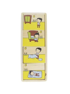 ชุดหนูน้อยนอนกลางวัน เกมเรียงลำดับเหตุการณ์ สื่อการสอนอนุบาล,ปฐมวัย,ของเล่นเสริมพัฒนาการ, ของเล่นเสริมทักษะ