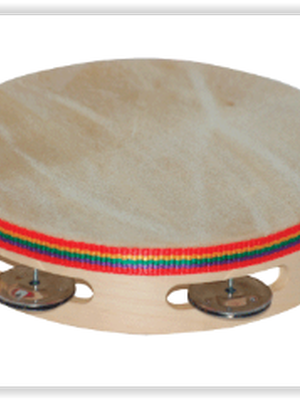 0923 แทรมบูรีนไม้ 8" (กลองฉิ่ง) ของเล่นเสริมพัฒนาการ ,ของเล่นเสริมทักษะ,ของเล่นเด็ก, สื่อการสอนอนุบาล