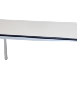 โต๊ะกิจกรรมเด็ก หน้าฟอเมก้าขาว ขาเหล็กกลม สำหรับเด็ก-ผู้ใหญ่ ใช้ในโรงเรียน โรงงาน โรงพยาบาล