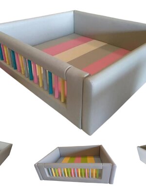 คอกกั้น ไม่มีประตู, คอกกั้นเด็ก,เตียงเด็ก,เบาะหนังนุ่มนิ่ม softplay, indoor playground kidszone ,สวนสนุกในร่ม ,รับสั่งทำบ่อบอล เตียงเด็กตามขนาด ขนาด 3,5,6x6.5 ฟุต