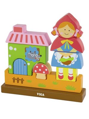 ชุดหนูน้อยหมวกแดง บล็อกไม้แม่เหล็กปริศนา สื่อการสอนอนุบาล,ปฐมวัย,ของเล่นเสริมพัฒนาการ, ของเล่นเสริมทักษะ