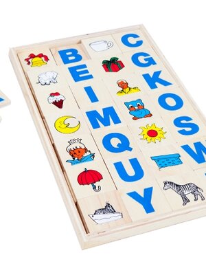 จับคู่ภาพ-เอบี (52 ชิ้น) ของเล่นเสริมพัฒนาการ สื่อการสอนปฐมวัย ของเล่นไม้ สินค้าพร้อมส่ง