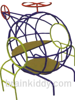 คอปเตอร์หนูน้อย, เครื่องเล่นสนามกลางแจ้ง , เครื่องเล่นสนามแบบเหล็ก,ชิงช้า,สไลเดอร์,โยกเยกเหล็ก, ม้าหมุน, OutdoorPlayground, ราคาโรงงาน ขนาด 160x190x150 ซม.