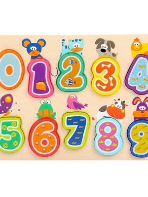 กระดานจับคู่ชุดสัตว์กับอาหาร ตัวเลข0-9 ,ของเล่นไม้ ,กระดาน,จับคู่,ตัวเลข ของเล่นเสริมทักษะการเรียนรู้, ของเล่นเสริมพัฒนาการเด็กอนุบาล, สื่อการสอนปฐมวัย, พร้อมส่ง