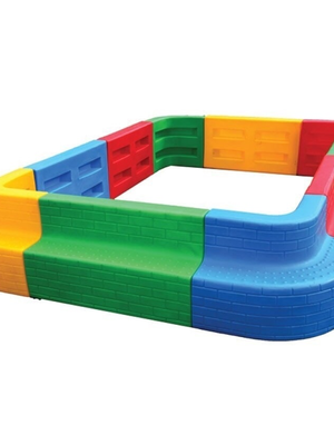 บ่อบอลขอบที่นั่ง (ผืนผ้า) บ่อบอลพลาสติก, คอกกั้นเด็ก, บ่อบอล บ่อบอลพลาสติก, คอกกั้นเด็ก,ขนาด 194x294x58 cm.