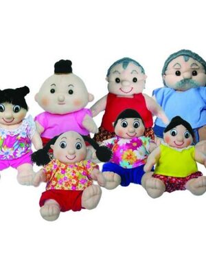 ตุ๊กตาผ้าวัฒนธรรม 7 ตัว ของเล่นเสริมทักษะ,ของเล่นเด็ก, สื่อการสอนอนุบาล